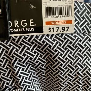 George Brand tummy slimming capris black-and-white size 26 women’s